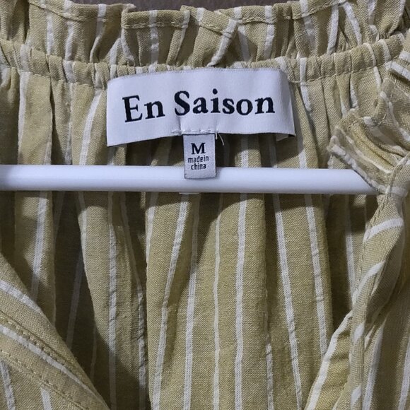 En Saison Amara Spring Green Top SIZE MEDIUM - Picture 3 of 5